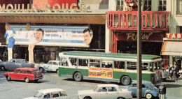 Autobus Ancien De Marque Modèle Type ? Vert * Moulin Rouge Paris 18ème Montmartre Pigalle * Bus Car Autocar - Autobús & Autocar