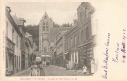 Beaumont Le Roger * 1902 * Rue Chanteraine Et église * Café * Villageois - Beaumont-le-Roger