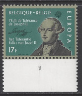 Belgique COB 2049 ** (MNH) - Planche 1 - 1971-1980