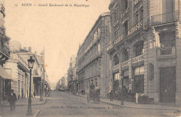 CPA 47 AGEN GRAND BOULEVARD DE LA REPUBLIQUE - Agen