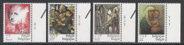 Belgique - 1982 - COB 2060 à 2063 ** (MNH) - Numéros De Planche 2221 - 1971-1980