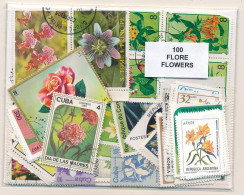 Offer   Lot Stamp - Paqueteria -   100 Sellos Diferentes Flora  (Mixed Conditi - Vrac (max 999 Timbres)