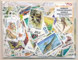 Offer   Lot Stamp - Paqueteria -   300 Sellos Diferentes Dinosaurios  (Mixed C - Vrac (max 999 Timbres)