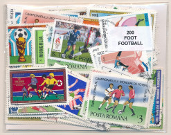 Offer   Lot Stamp - Paqueteria -   200 Sellos Diferentes Futbol  (Mixed Condit - Vrac (max 999 Timbres)