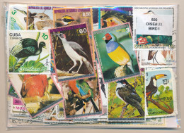 Offer   Lot Stamp - Paqueteria -   500 Sellos Diferentes Pajaros  (Mixed Condi - Vrac (max 999 Timbres)