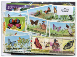 Offer   Lot Stamp - Paqueteria -   300 Diferentes Mariposas E Insectos  (Mixed - Vrac (max 999 Timbres)