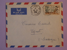 AU23  GUINEE FRANCAISE   BELLE LETTRE 1955 PETIT BUREAU LABE   A  EYMET  FRANCE   ++AFF.INTERESSANT + - Brieven En Documenten