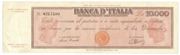 10000 LIRE TITOLO PROVVISORIO TESTINA LUOGOTENENZA UMBERTO 04/08/1945 BB/BB+ - Andere