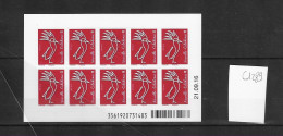 Série Courante - Cagou - Rouge - Emis En Carnet De 10 Timbres - C1289 - Neuf** NP - Cuadernillos