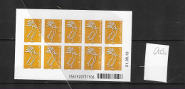 Série Courante - Cagou - Orange - Emis En Carnet De 10 Timbres - C1290 - Neuf** NP - Cuadernillos