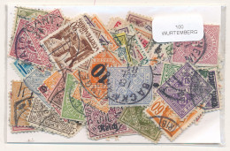 Offer   Lot Stamp - Paqueteria -  Estados Alemanes / Wurtemberg 100 Sellos Dif - Vrac (max 999 Timbres)
