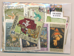 Offer   Lot Stamp - Paqueteria -  Aden 150 Sellos Diferentes / Incluye Depende - Vrac (max 999 Timbres)