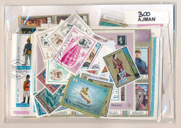Offer   Lot Stamp - Paqueteria -  Ajman 300 Sellos Diferentes   (Mixed Conditi - Vrac (max 999 Timbres)