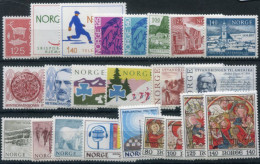 NORWAY 1975 Complete  Issues MNH / **.  Michel 695-717 - Années Complètes
