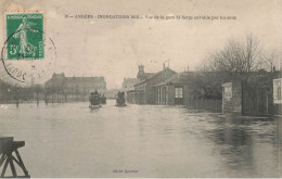 Angers * Vue De La Gare St Serge Envahie Par Les Eaux * Inondations 1910 Crue - Angers