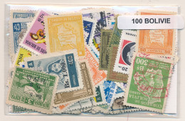 Offer   Lot Stamp - Paqueteria -  Bolivia 100 Sellos Diferentes  (Mixed Condit - Vrac (max 999 Timbres)