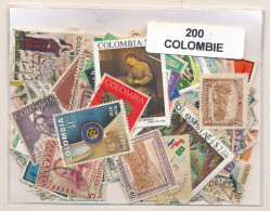 Offer   Lot Stamp - Paqueteria -  Colombia 200 Sellos Diferentes  (Mixed Condi - Vrac (max 999 Timbres)