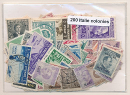 Offer   Lot Stamp - Paqueteria -  Colonias Italianas 200 Sellos Diferentes  (M - Vrac (max 999 Timbres)
