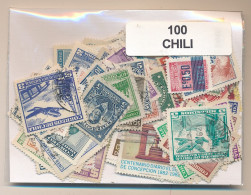 Offer   Lot Stamp - Paqueteria -  Chile 100 Sellos Diferentes  (Mixed Conditio - Vrac (max 999 Timbres)