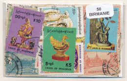Offer   Lot Stamp - Paqueteria -  Birmania 50 Sellos Diferentes  (Mixed Condit - Vrac (max 999 Timbres)