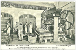 Expositions, Exposition De Turin 1911 , Maison Moët & Chandon, Le Pressurage. - Expositions