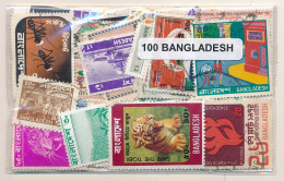 Offer   Lot Stamp - Paqueteria -  Bangladesh 100 Sellos Diferentes  (Mixed Con - Vrac (max 999 Timbres)