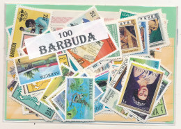 Offer   Lot Stamp - Paqueteria -  Barbuda 100 Sellos Diferentes  (Mixed Condit - Vrac (max 999 Timbres)