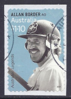 Australia 2021 - Australian Legends, Allan Border, Legend Of Cricket, Sport - Die-cut, Used - Used Stamps
