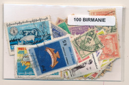 Offer   Lot Stamp - Paqueteria -  Birmania 100 Sellos Diferentes  (Mixed Condi - Vrac (max 999 Timbres)