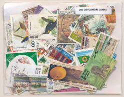 Offer   Lot Stamp - Paqueteria -  Ceylan 200 Sellos Diferentes / Incluye Sri L - Vrac (max 999 Timbres)