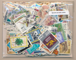 Offer   Lot Stamp - Paqueteria -  Ceylan 500 Sellos Diferentes / Incluye Sri L - Vrac (max 999 Timbres)
