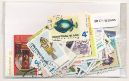 Offer   Lot Stamp - Paqueteria -  Christmas 50 Sellos Diferentes  (Mixed Condi - Vrac (max 999 Timbres)