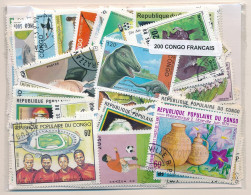Offer   Lot Stamp - Paqueteria -  Congo Frances 200 Sellos Diferentes  (Mixed - Vrac (max 999 Timbres)