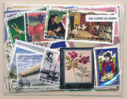 Offer   Lot Stamp - Paqueteria -  Corea / Norte 300 Sellos Diferentes  (Mixed - Vrac (max 999 Timbres)