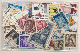 Offer   Lot Stamp - Paqueteria -  Croacia 200 Sellos Diferentes  (Mixed Condit - Vrac (max 999 Timbres)