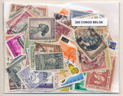 Offer   Lot Stamp - Paqueteria -  Congo Belga 200 Sellos Diferentes  (Mixed Co - Vrac (max 999 Timbres)