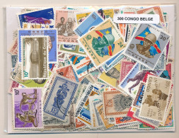 Offer   Lot Stamp - Paqueteria -  Congo Belga 300 Sellos Diferentes  (Mixed Co - Vrac (max 999 Timbres)