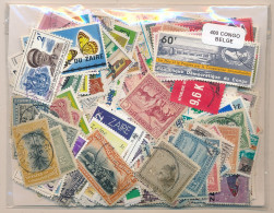Offer   Lot Stamp - Paqueteria -  Congo Belga 400 Sellos Diferentes  (Mixed Co - Vrac (max 999 Timbres)