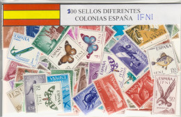 Offer   Lot Stamp - Paqueteria -  Colonias Españolas / Ifni 100 Sellos Diferen - Vrac (max 999 Timbres)