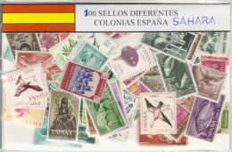 Offer   Lot Stamp - Paqueteria -  Colonias Españolas / Sahara 100 Sellos Difer - Vrac (max 999 Timbres)