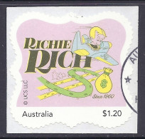 Australia 2023 - Richie Rich, Comics, Airplane, Dollars - Used Self-adhesives - Usados