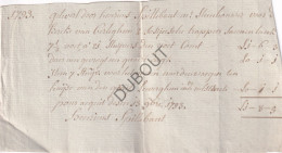 Beerlegem/Zwalm - Kwitantie - 1793  (V2443) - Manuscrits