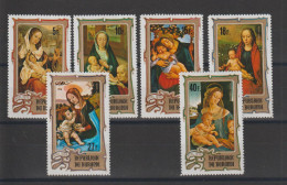 Burundi 1974 Noel Peintures 631-33 Et PA 354-56, 6 Val ** MNH - Nuevos