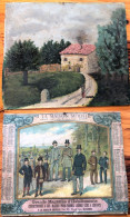 Tableau D'amateur - HUILE Sur Panneau MAS PROVENÇAL + Calendrier 1891 MAISON MODELE à AVIGNON Gd Magasins D'habillements - Huiles