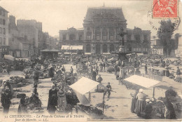 CPA 50 CHERBOURG JOUR DE MARCHE - Cherbourg