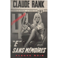 CLAUDE RANK - "E" SANS MEMOIRES - Fleuve Noir