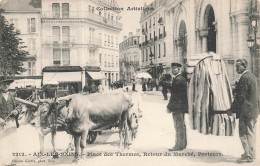 Aix Les Bains * La Place Des Thermes * Retour Du Marché * Chaise à Porteurs * Attelage De Boeufs - Aix Les Bains