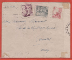 ESPAGNE LETTRE CENSUREE DE 1943 DE LERIDA POUR PAMIERS FRANCE - Frankeermachines (EMA)
