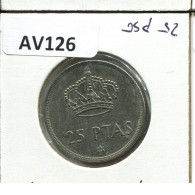 25 PESETAS 1975 SPAIN Coin #AV126.U - 25 Pesetas