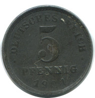 5 PFENNIG 1921 DEUTSCHLAND Münze GERMANY #AE295.D - 5 Renten- & 5 Reichspfennig